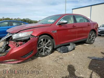 2015 Ford TAURUS Taurus LIM, red — VIN 1FAHP2F86FG106868, Copart