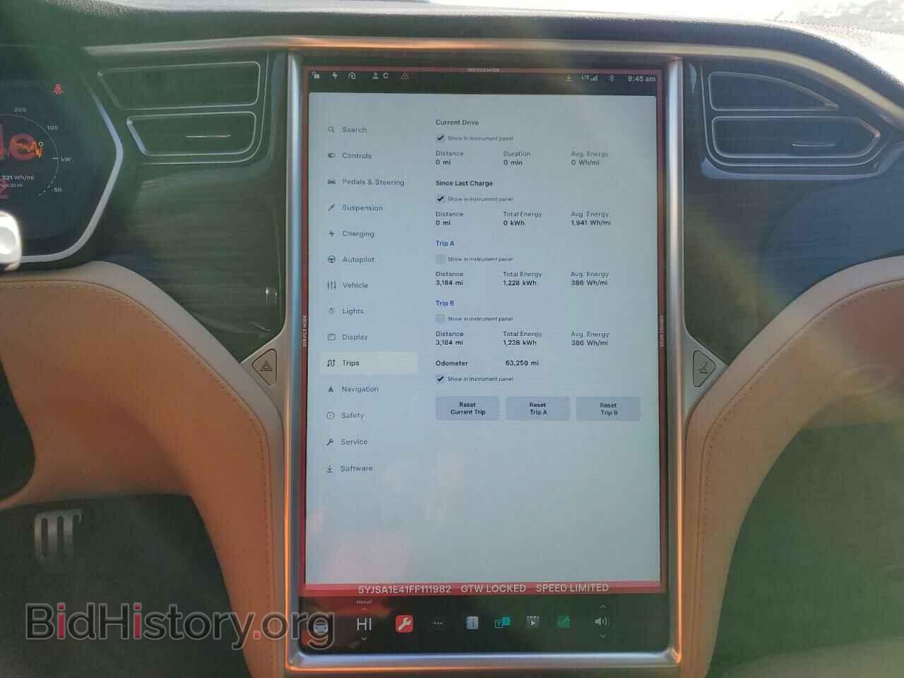 2015 TESLA MODEL S - VIN: 5YJSA1E41FF111982 - Photo 9