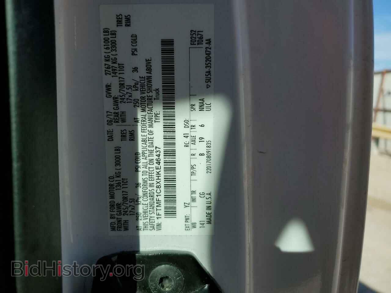 2017 FORD All Models - VIN: 1FTMF1C8XHKE46437 - Photo 12