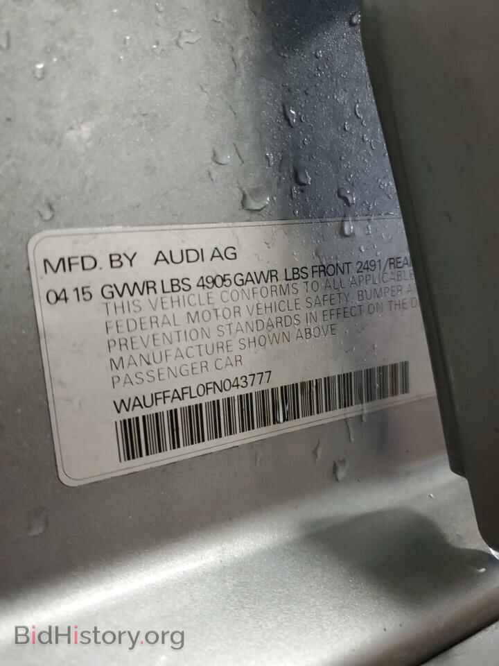2015 AUDI A4 - VIN: WAUFFAFL0FN043777 - Фото 13