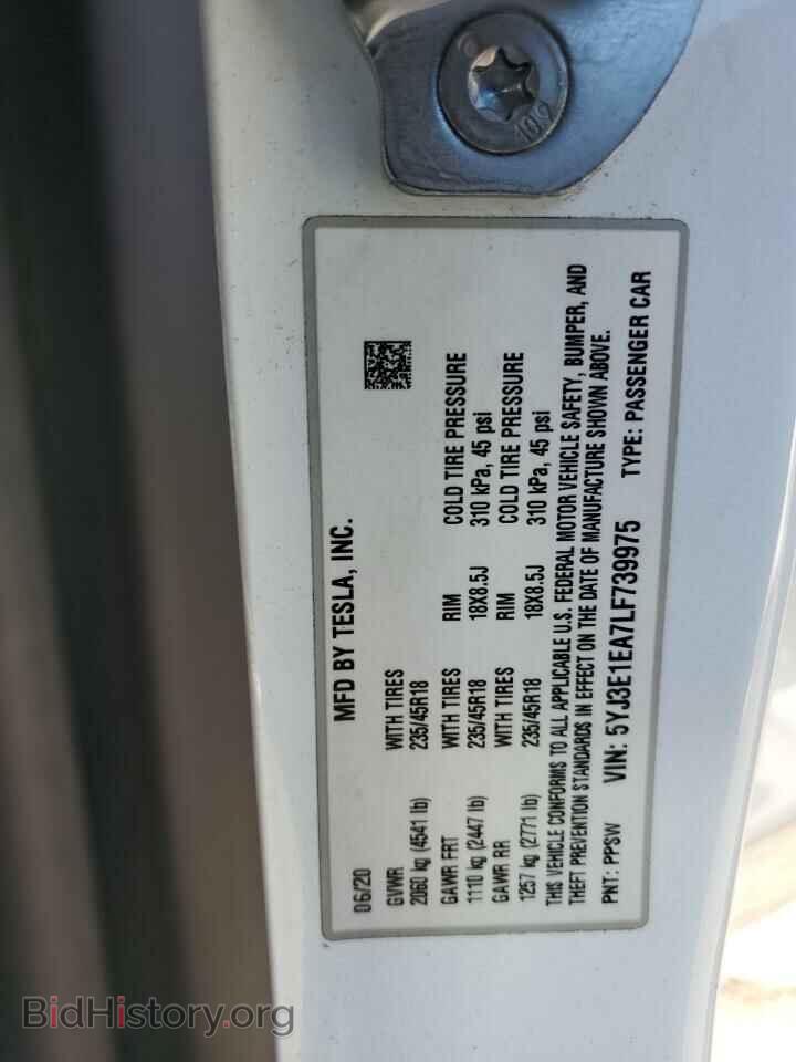 2020 TESLA MODEL 3 - VIN: 5YJ3E1EA7LF739975 - Photo 13