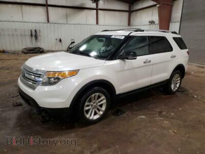 2013 Ford EXPLORER XLT, white — VIN 1FM5K8D84DGB71762, Copart