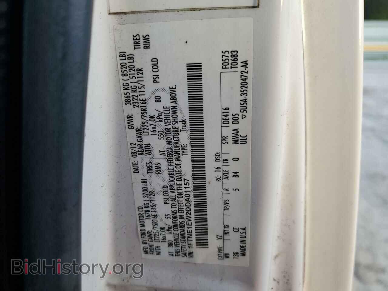 2013 FORD ALL Models - VIN: 1FTNE1EW2DDA01157 - Photo 13