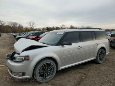 2014 Ford FLEX Limited, серебристый — VIN 2FMGK5D85EBD39179, Copart