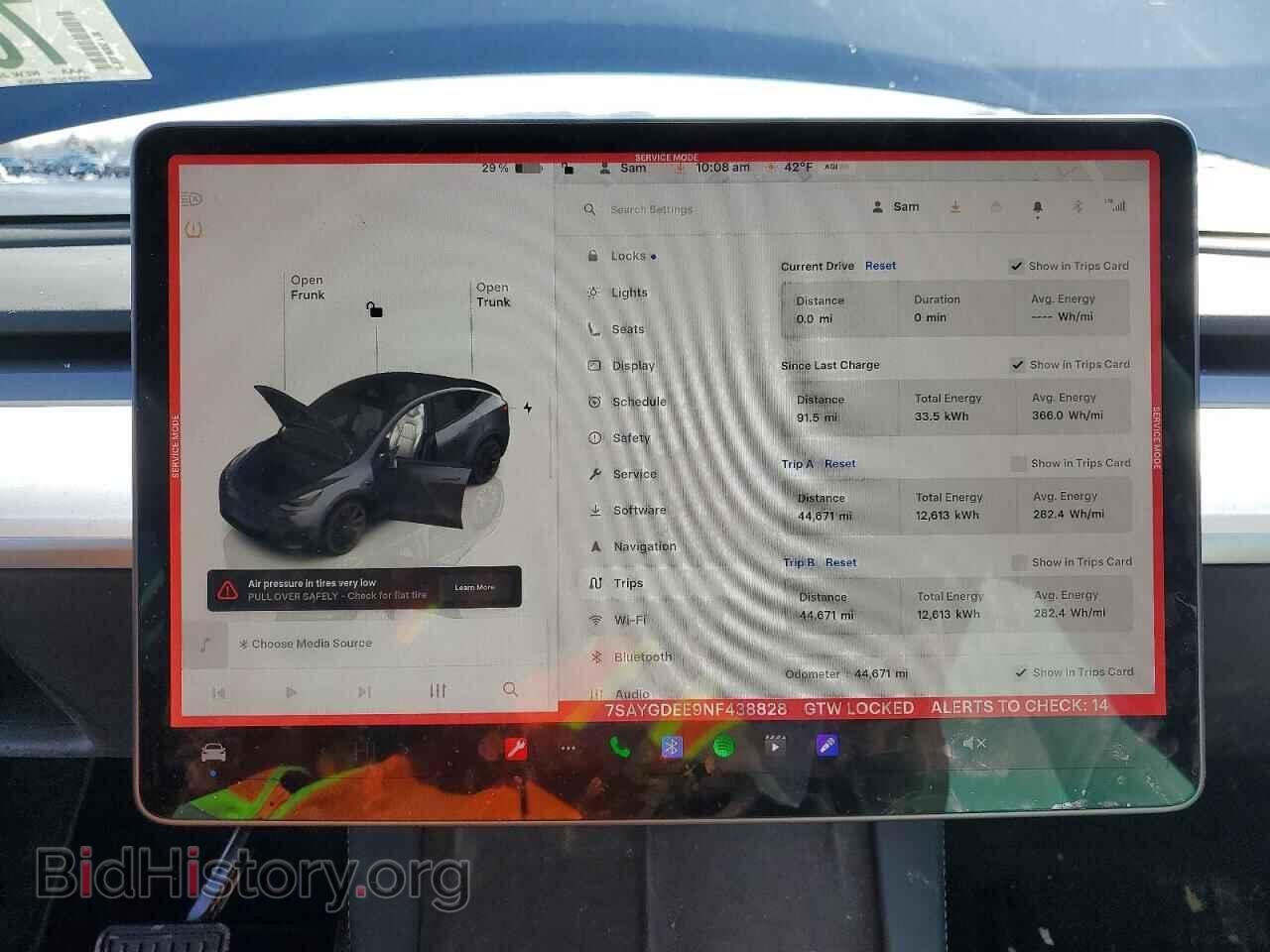 2022 TESLA MODEL Y - VIN: 7SAYGDEE9NF438828 - Фото 9