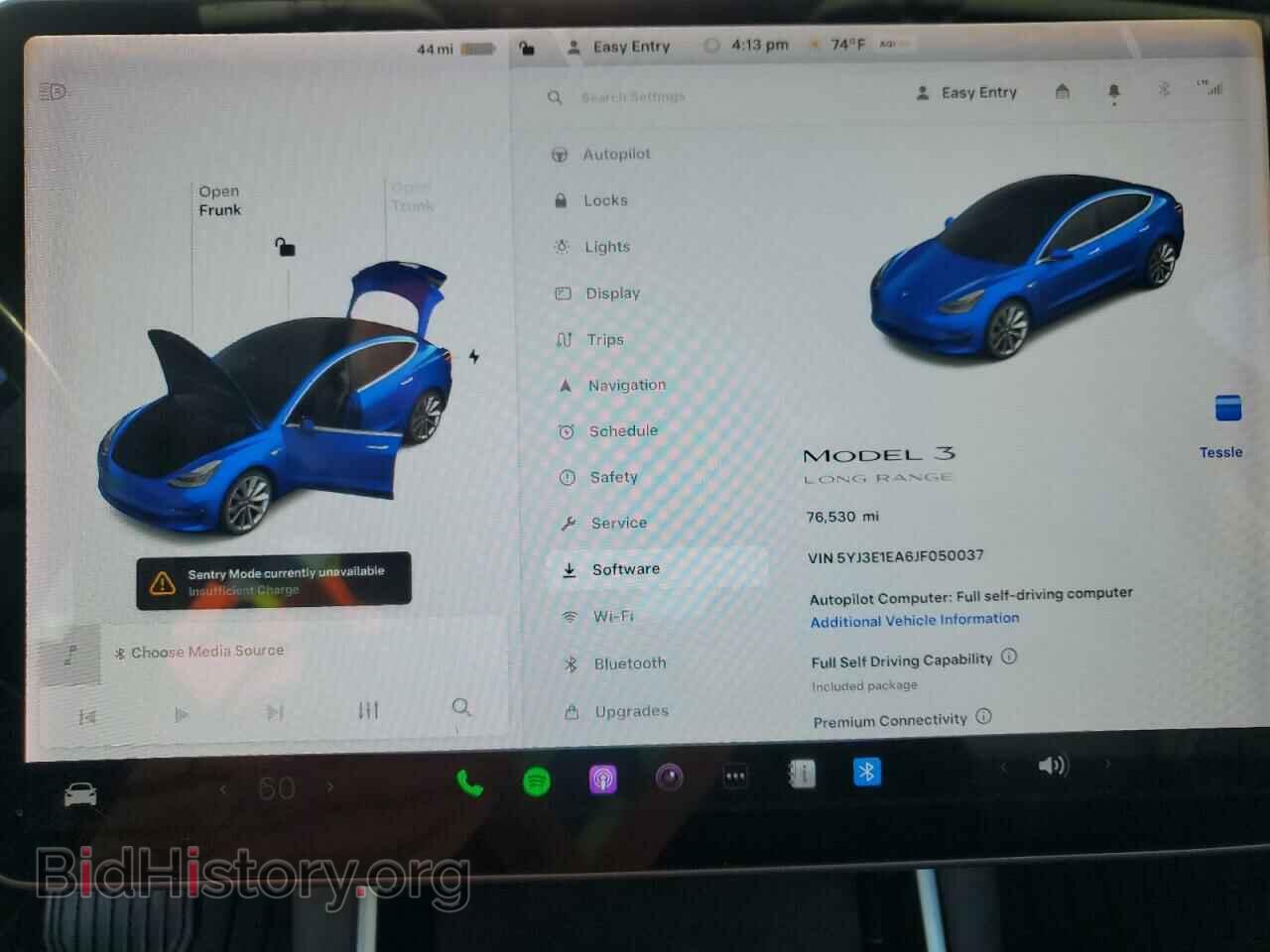 2018 TESLA MODEL 3 - VIN: 5YJ3E1EA6JF050037 - Фото 9