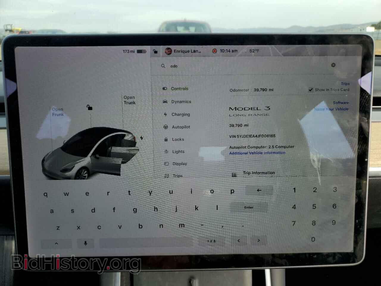 2018 TESLA MODEL 3 - VIN: 5YJ3E1EA4JF006165 - Фото 9