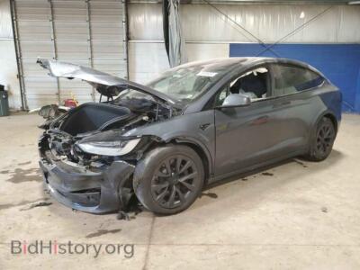 2022 Tesla MODEL X, gray — VIN 7SAXCDE51NF343042, Copart