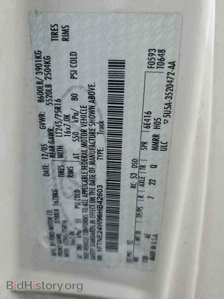 2006 FORD ALL Models - VIN: 1FTNE24W96HB42603 - Photo 13