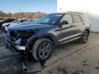 2021 Ford EXPLORER XLT, blue — VIN 1FMSK8DH9MGA36604, Copart