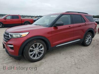 2023 Ford EXPLORER XLT, red — VIN 1FMSK7DH9PGC12596, Copart