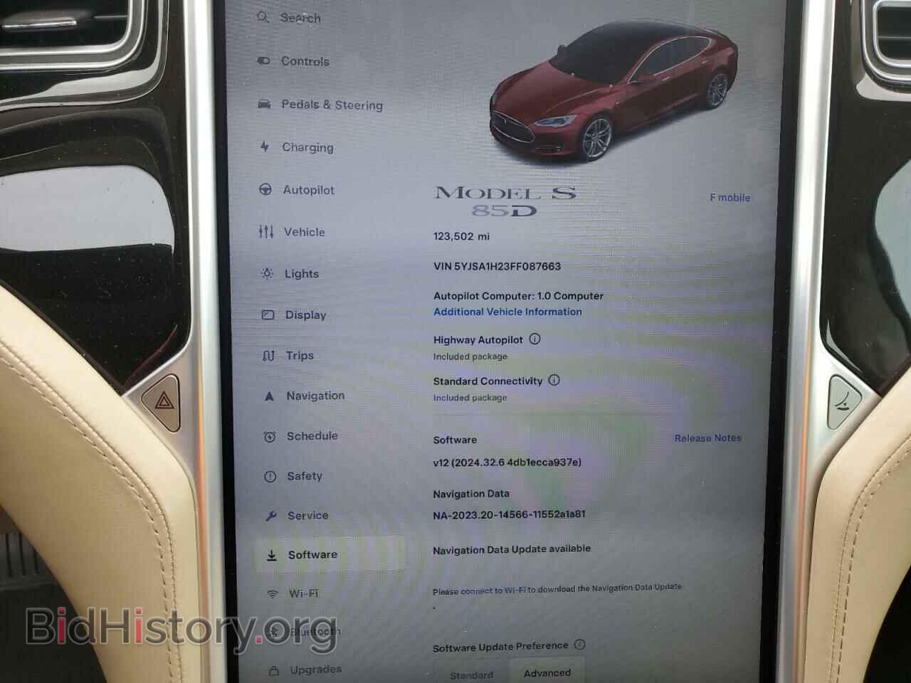 2015 TESLA MODEL S - VIN: 5YJSA1H23FF087663 - Photo 9