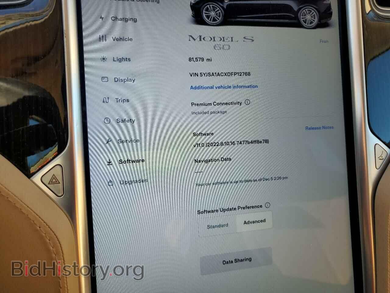 2013 TESLA MODEL S - VIN: 5YJSA1ACXDFP12768 - Фото 9