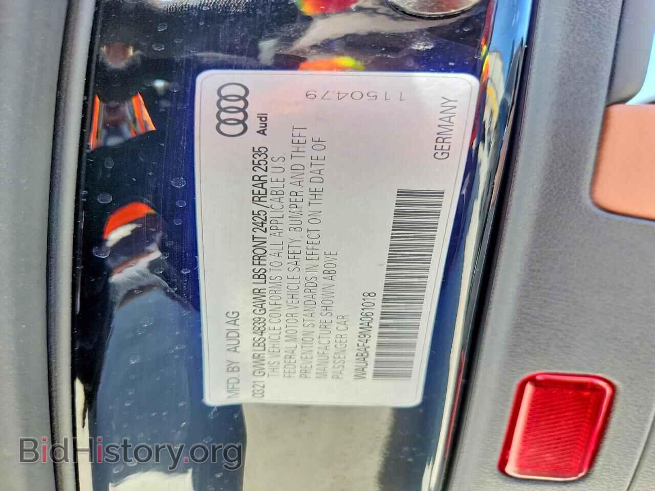2021 AUDI A4 - VIN: WAUABAF49MA061018 - Фото 13