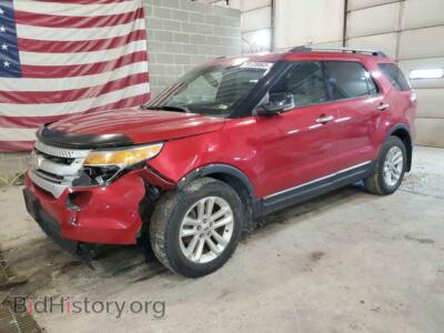2012 Ford EXPLORER XLT, red — VIN 1FMHK7D88CGA68057, Copart