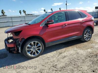 2015 Ford EDGE Edge Titan, maroon — VIN 2FMPK3K86FBB03214, Copart