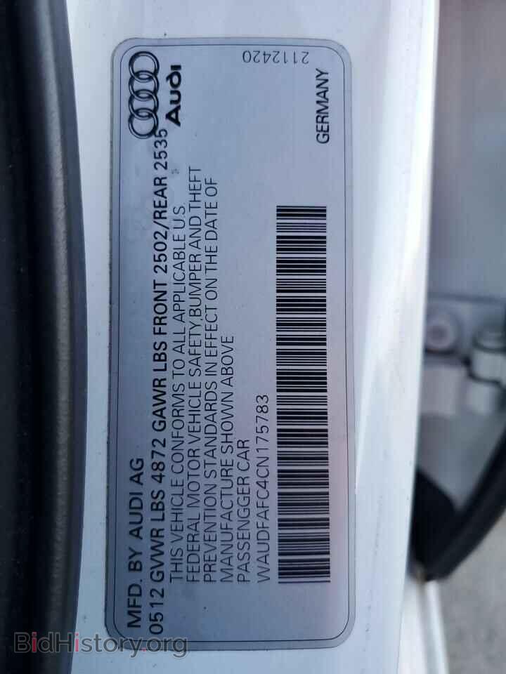 2012 AUDI A6 - VIN: WAUDFAFC4CN175783 - Фото 12