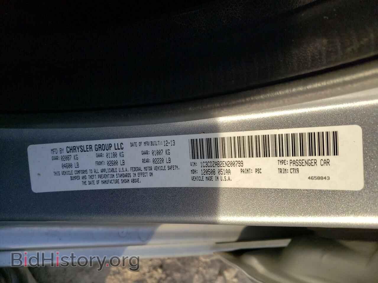 2014 DODGE AVENGER - VIN: 1C3CDZAB2EN200799 - Photo 12