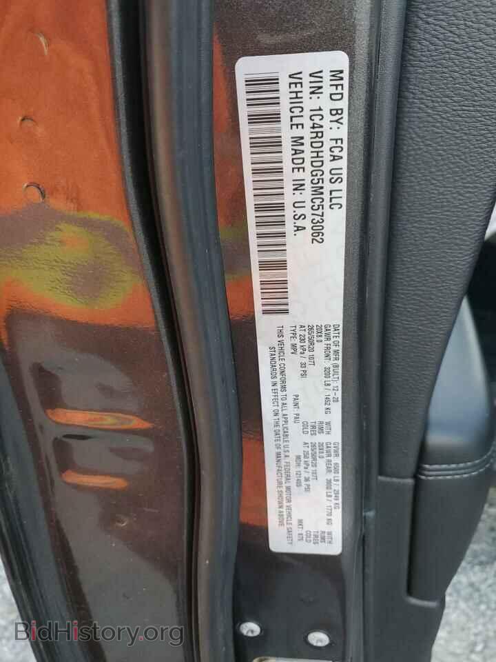 2021 DODGE DURANGO - VIN: 1C4RDHDG5MC573062 - Фото 13