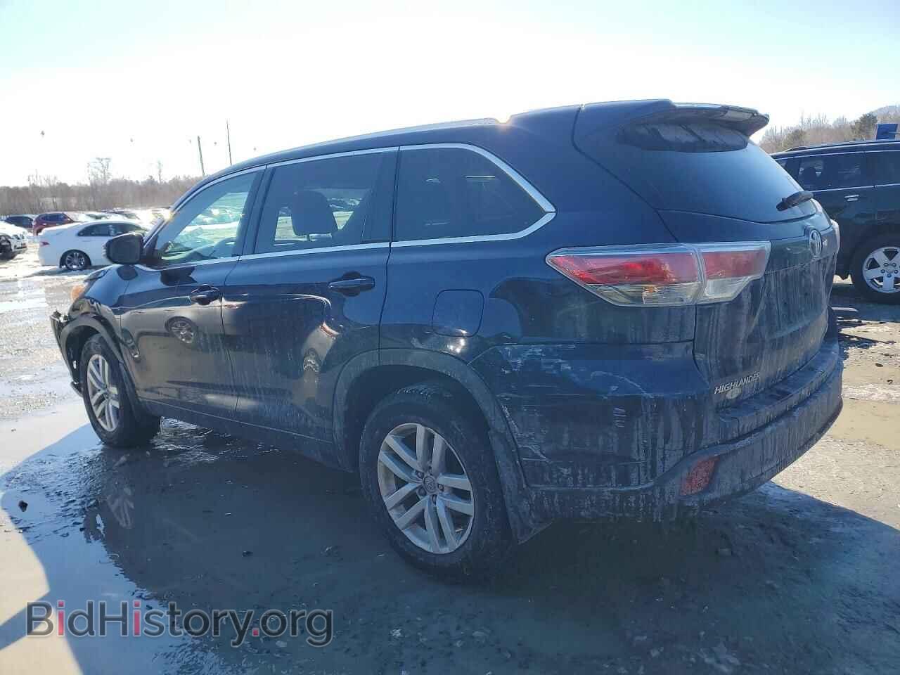 2014 TOYOTA HIGHLANDER - VIN: 5TDBKRFH7ES006077 - Фото 2