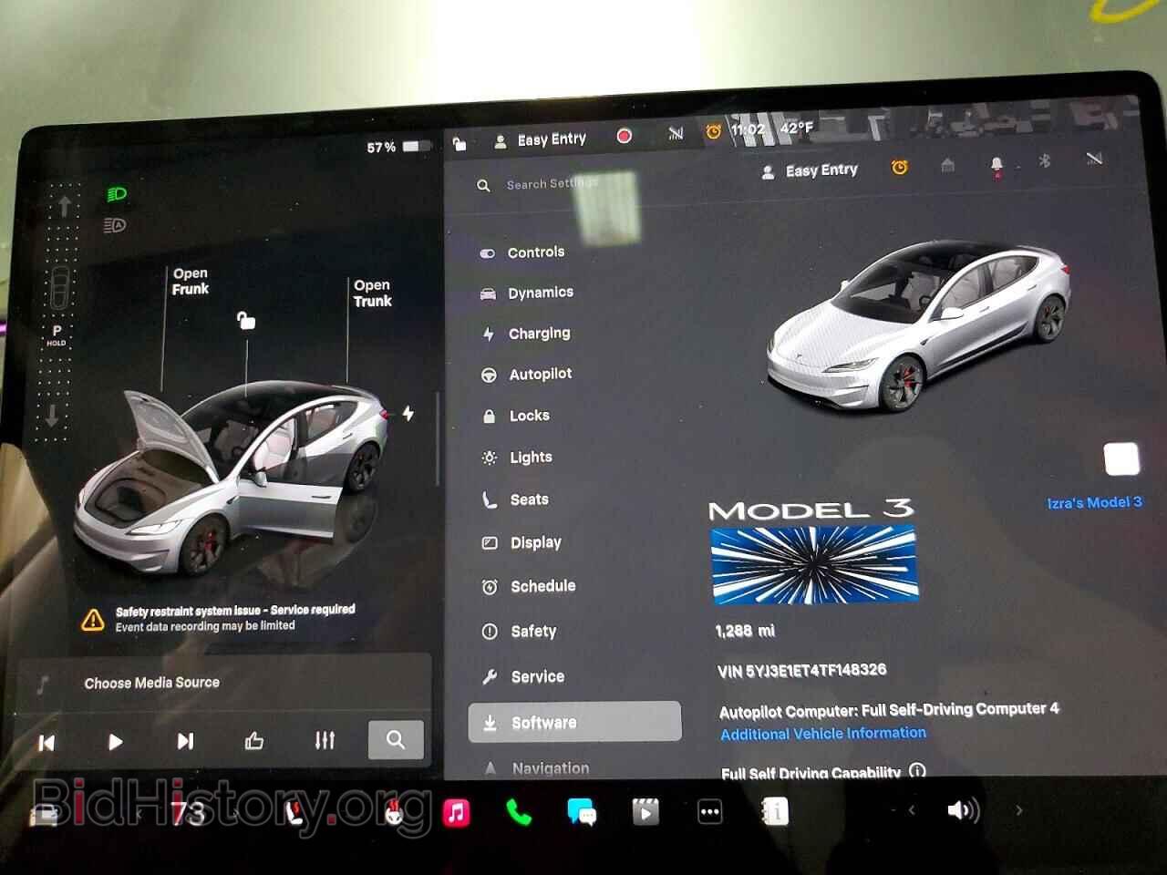 2026 TESLA MODEL 3 - VIN: 5YJ3E1ET4TF148326 - Photo 9