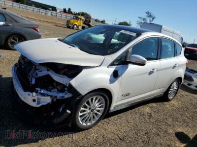 2013 Ford CMAX Premium, white — VIN 1FADP5CU1DL540007, Copart
