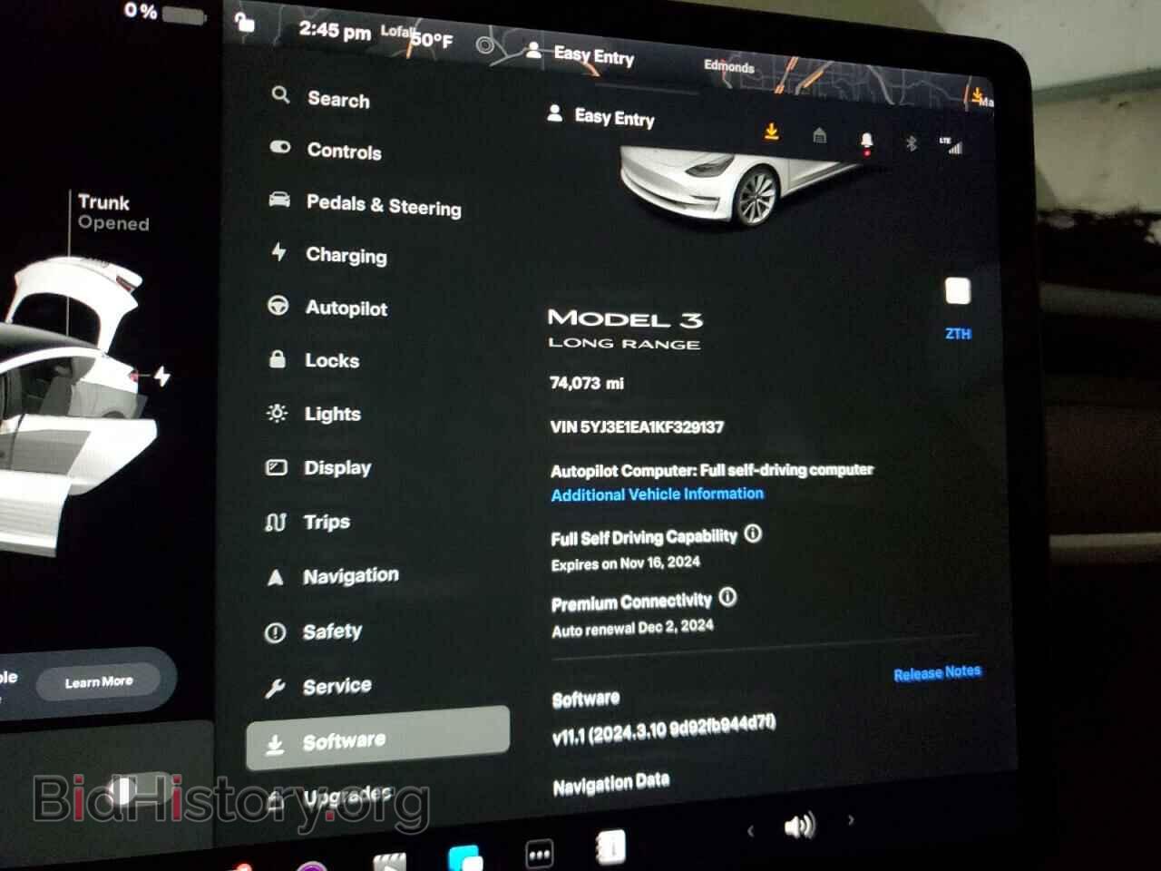 2019 TESLA MODEL 3 - VIN: 5YJ3E1EA1KF329137 - Фото 9