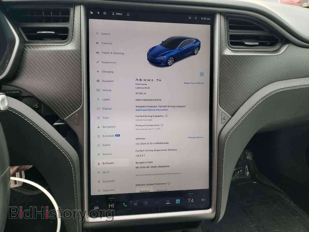 2020 TESLA MODEL S - VIN: 5YJSA1E42LF413115 - Photo 9
