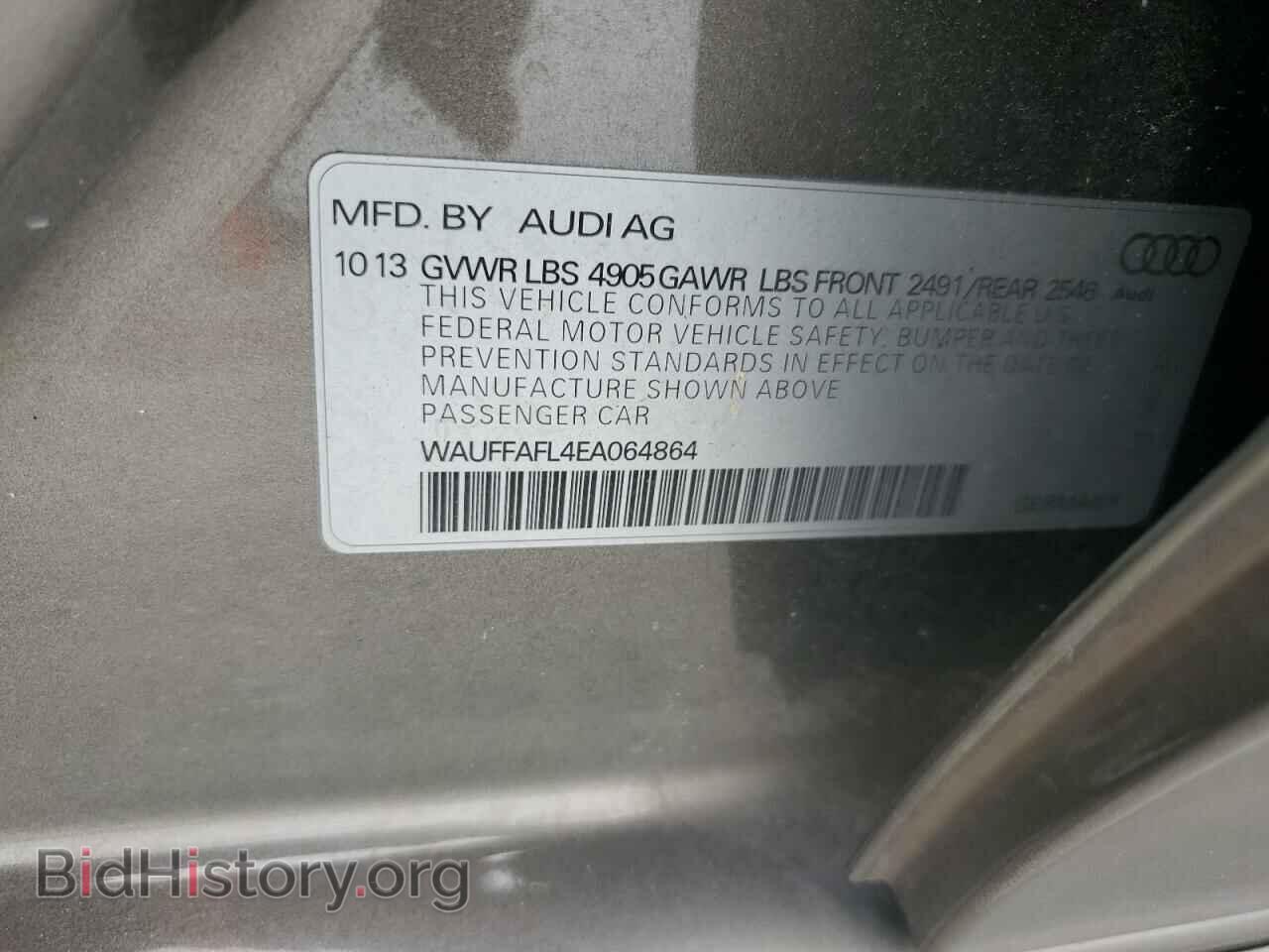 2014 AUDI A4 - VIN: WAUFFAFL4EA064864 - Фото 12