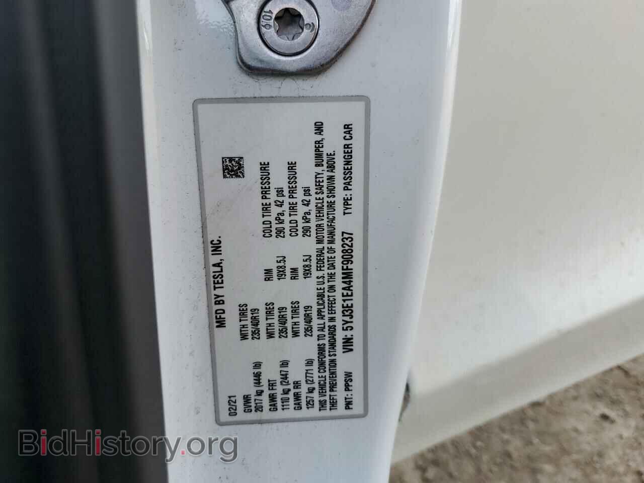 2021 TESLA MODEL 3 - VIN: 5YJ3E1EA4MF908237 - Photo 12