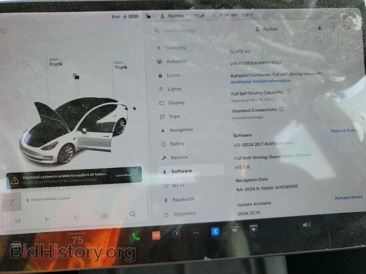 2021 TESLA MODEL 3 - VIN: 5YJ3E1EA4MF908237 - Photo 9