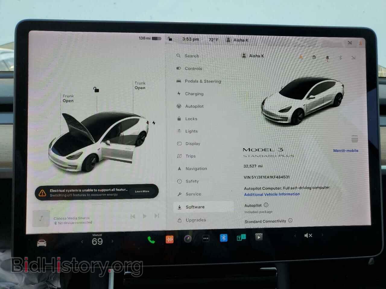 2019 TESLA MODEL 3 - VIN: 5YJ3E1EA1KF484531 - Photo 9