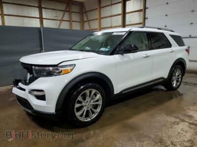 2022 Ford EXPLORER Limited, белый — VIN 1FMSK7FH4NGA59295, Copart