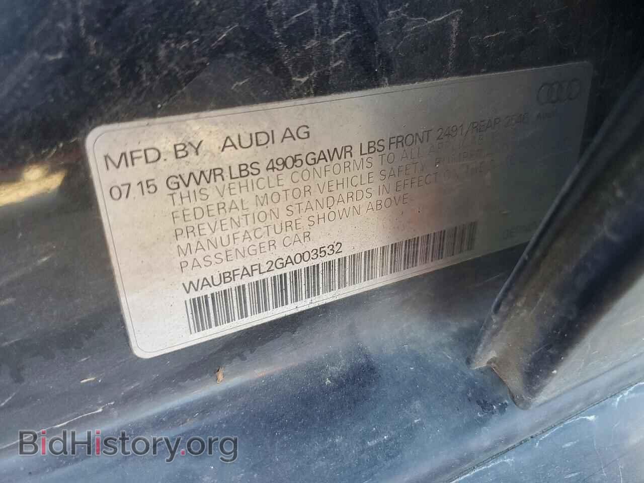 2016 AUDI A4 - VIN: WAUBFAFL2GA003532 - Фото 12