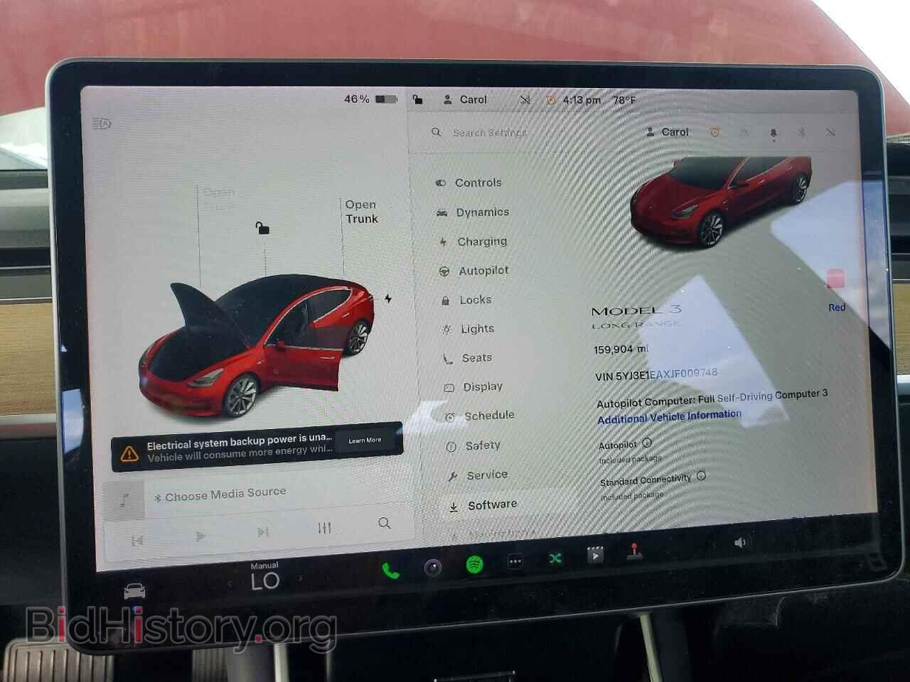 2018 TESLA MODEL 3 - VIN: 5YJ3E1EAXJF009748 - Фото 9