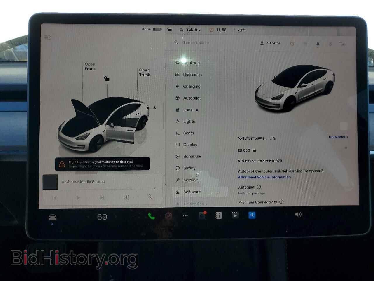 2023 TESLA MODEL 3 - VIN: 5YJ3E1EA8PF610973 - Фото 9
