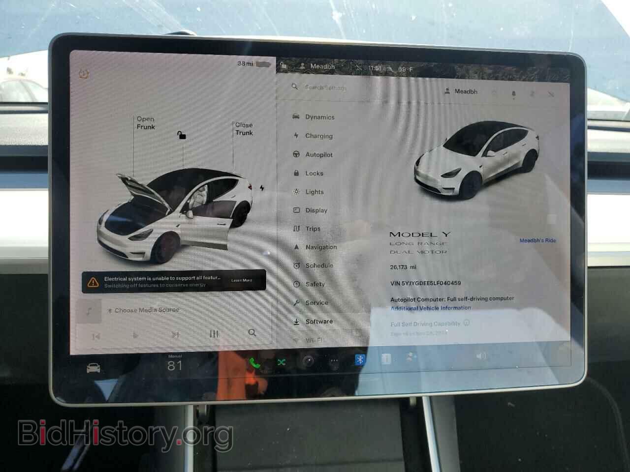 2020 TESLA MODEL Y - VIN: 5YJYGDEE5LF040459 - Фото 9