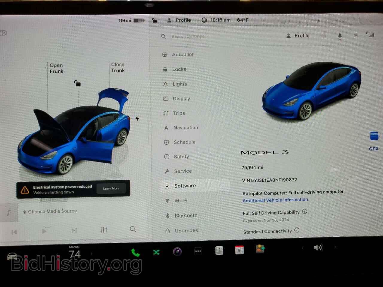 2022 TESLA MODEL 3 - VIN: 5YJ3E1EA8NF190872 - Photo 9