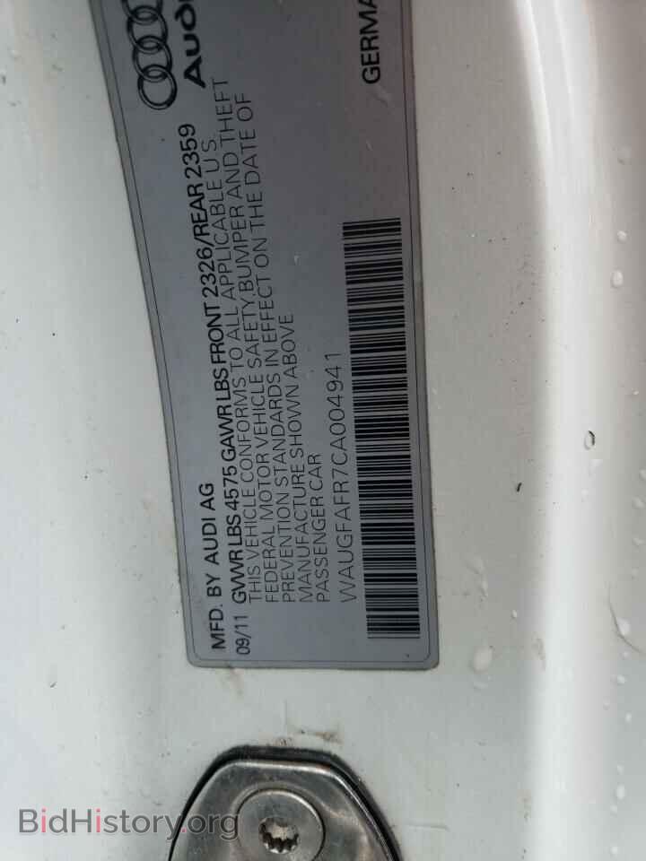 2012 AUDI A5 - VIN: WAUGFAFR7CA004941 - Photo 12