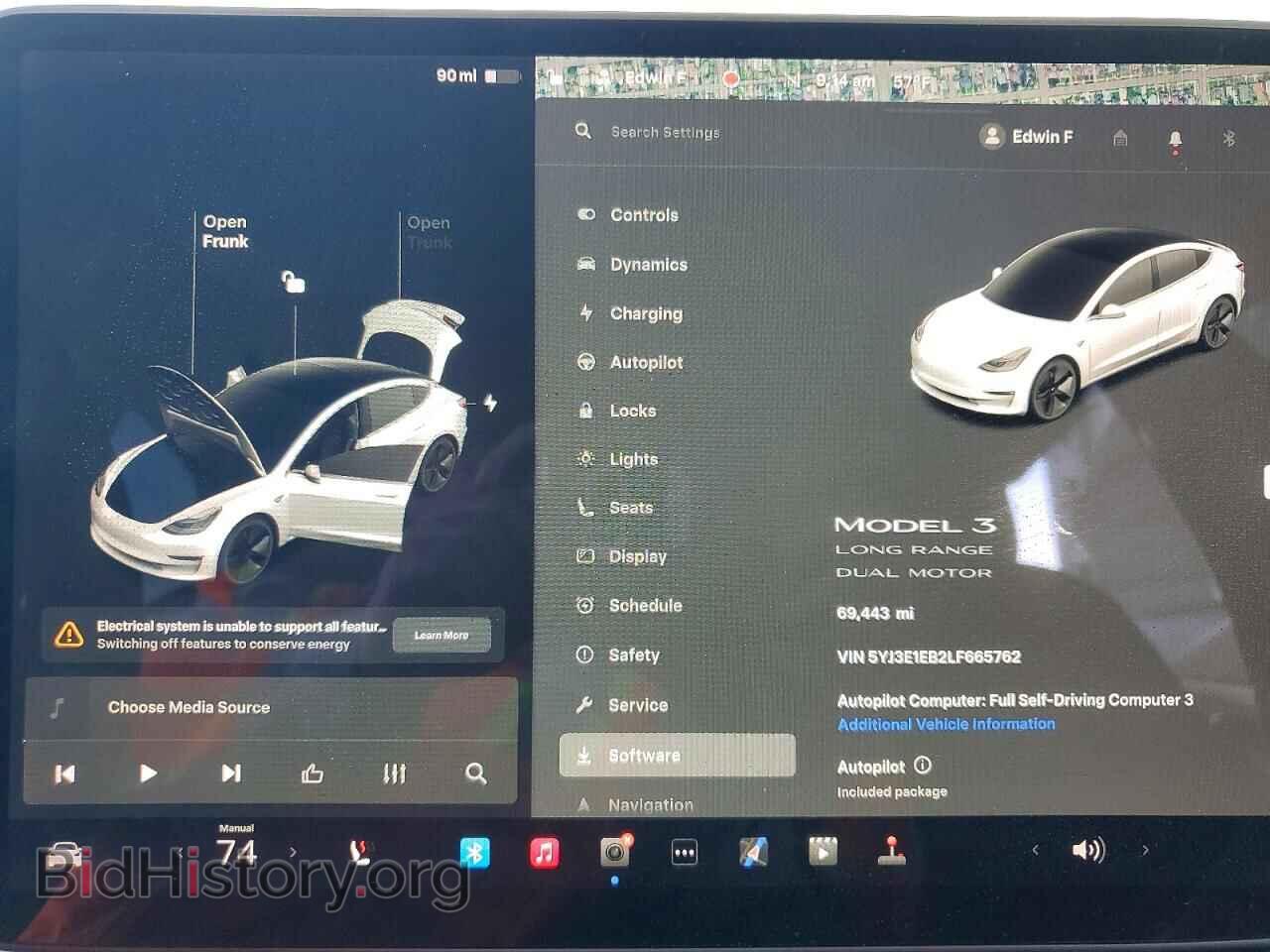 2020 TESLA MODEL 3 - VIN: 5YJ3E1EB2LF665762 - Photo 9