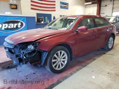 2011 Chrysler 200 Touring, красный — VIN 1C3BC1FB3BN531458, Copart