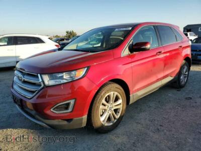 2015 Ford EDGE SEL, красный — VIN 2FMTK3J95FBB92413, Copart