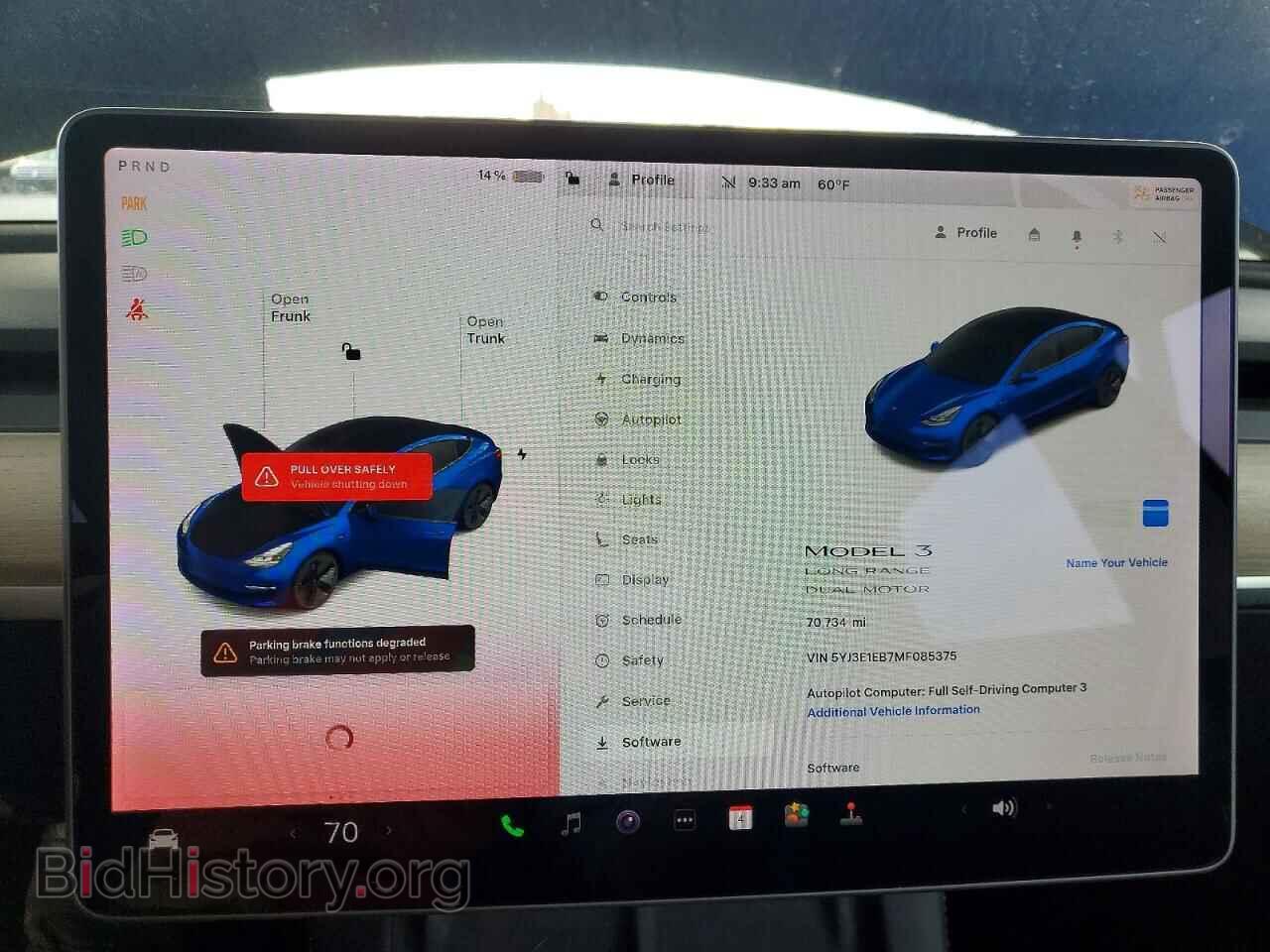 2021 TESLA MODEL 3 - VIN: 5YJ3E1EB7MF085375 - Photo 9