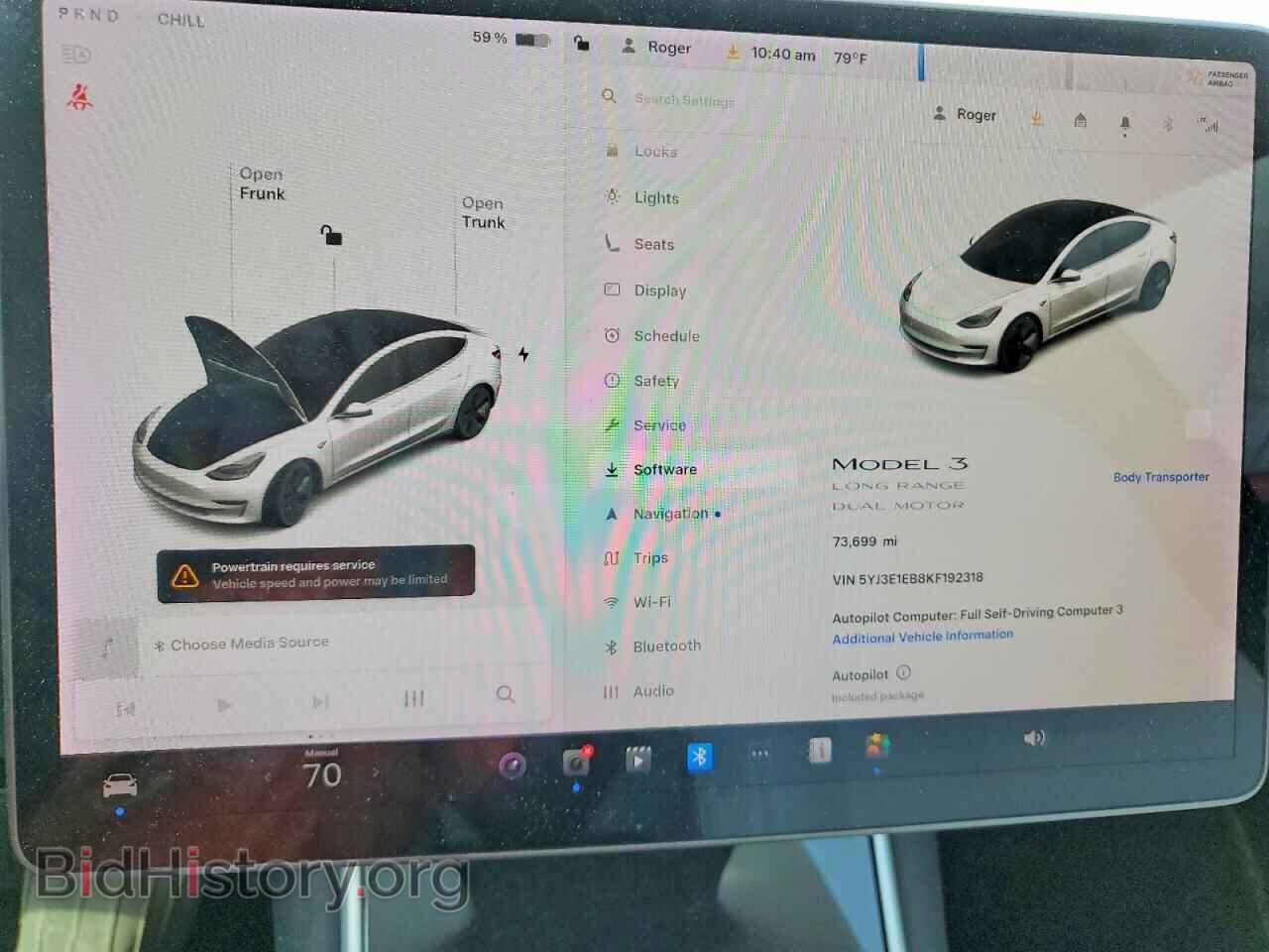 2019 TESLA MODEL 3 - VIN: 5YJ3E1EB8KF192318 - Photo 9