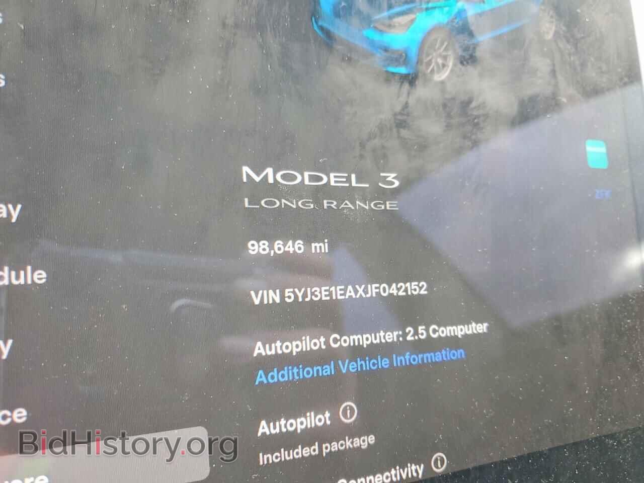 2018 TESLA MODEL 3 - VIN: 5YJ3E1EAXJF042152 - Фото 9