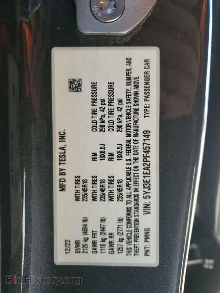 2023 TESLA MODEL 3 - VIN: 5YJ3E1EA2PF457149 - Photo 12