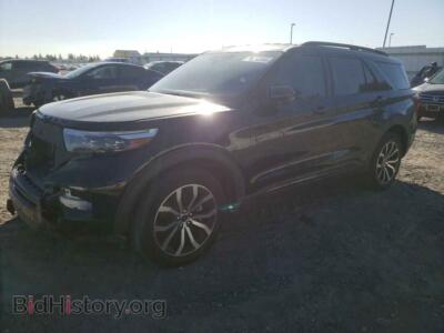 2021 Ford EXPLORER ST, black — VIN 1FM5K8GC8MGA31777, Copart