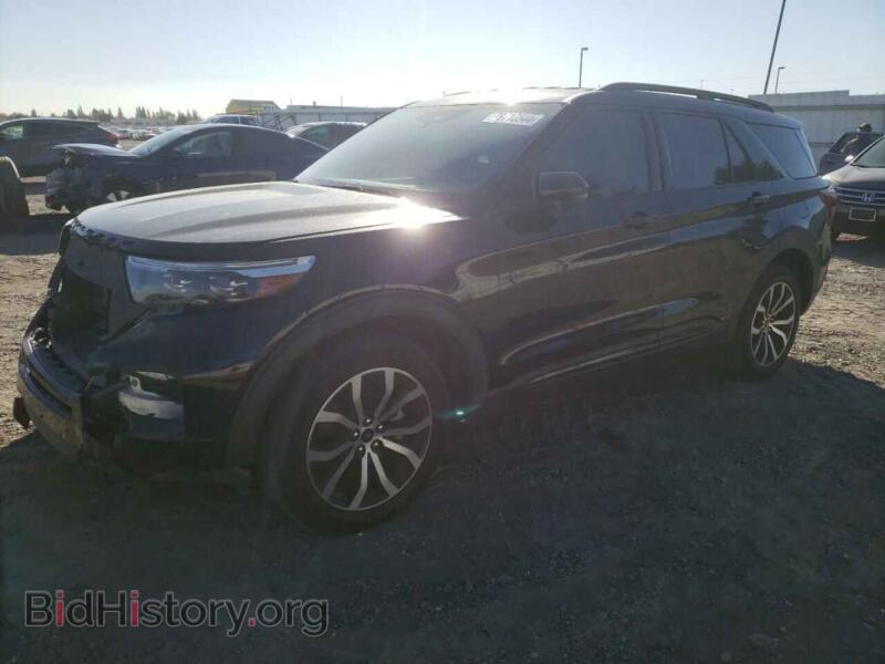 2021 Ford EXPLORER ST (VIN 1FM5K8GC8MGA31777) — фото 1 из 13, Copart, повреждение: передняя часть
