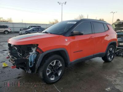 2017 Jeep COMPASS Trailhawk, orange — VIN 3C4NJDDBXHT657280, Copart