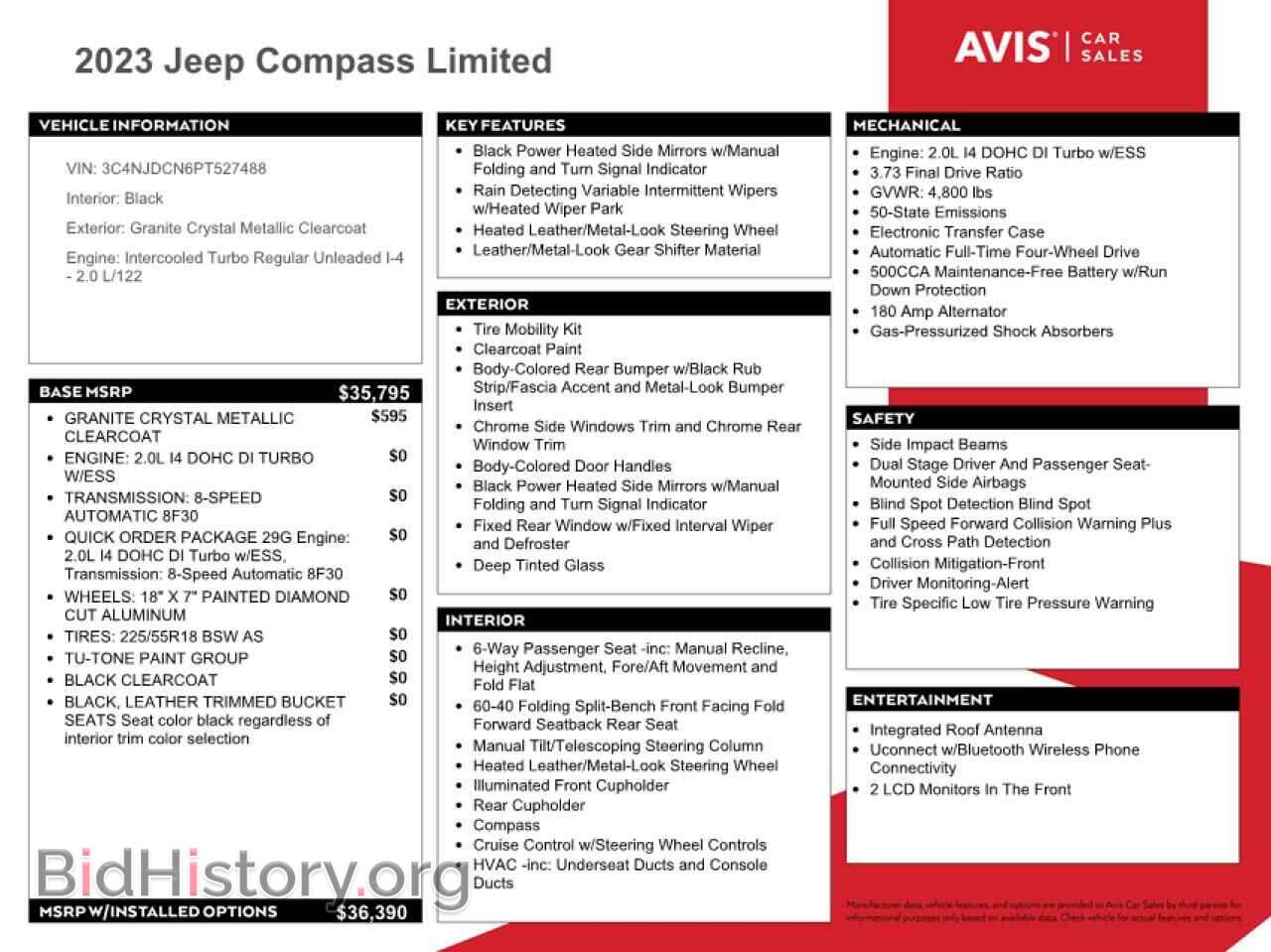 2023 JEEP COMPASS - VIN: 3C4NJDCN6PT527488 - Фото 13